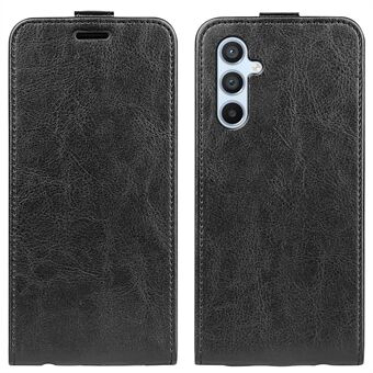 Anti-scratch Cell Phone Cover For Samsung Galaxy A54 5G Vertical Flip Crazy Horse Texture PU Leather Magnetic Clasp Phone Case Card Holder