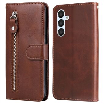 For Samsung Galaxy A54 5G Anti-scratch Zipper Pocket Flip Phone Case Calf Texture PU Leather Magnetic Closure Stand Wallet Cover