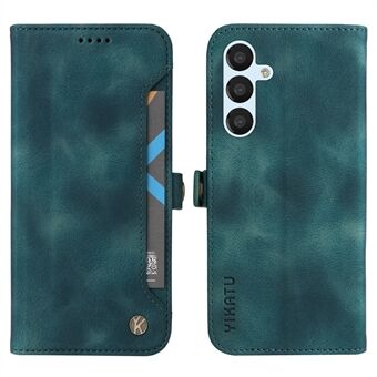 YIKATU YK-002 For Samsung Galaxy A54 5G Skin-touch PU Leather Wallet Case Flip Stand Drop-proof Cell Phone Cover with Outer Card Slot
