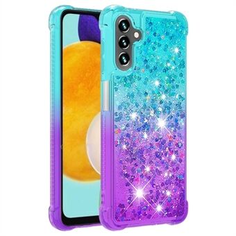 YB Quicksand Series-3 for Samsung Galaxy A54 5G Shockproof TPU Back Cover Gradient Quicksand Liquid Flowing Sparkle Phone Case