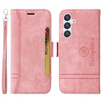 BETOPNICE 001 For Samsung Galaxy A54 5G PU Leather Case Drop Protection Imprinted Line Stitching Wallet Stand Cell Phone Cover
