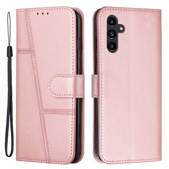 For Samsung Galaxy A54 5G Magnetic Clasp Wallet Phone Case Foldable Stand Stitching Imprinted Line PU Leather Cover