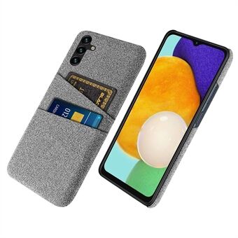 Hard PC Phone Back Cover For Samsung Galaxy A54 5G, Dual Card Slots Drop-proof Cloth Texture Phone Case