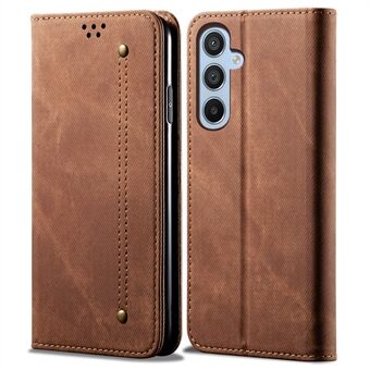 Cell Phone Case for Samsung Galaxy A54 5G, Jeans Cloth Texture Stand PU Leather Phone Wallet Cover
