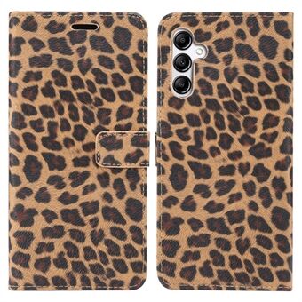 For Samsung Galaxy A54 5G PU Leather Phone Case Leopard Pattern Flip Stand Wallet Phone Cover
