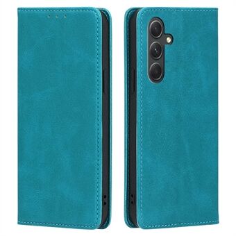 For Samsung Galaxy A54 5G Calf Texture Protector Case Stand PU Leather Wallet Phone Shell