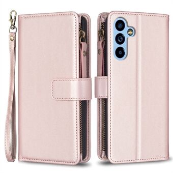 BF Style-19 for Samsung Galaxy A54 5G Leather Phone Case Zipper Pocket Cover with Stand Wallet