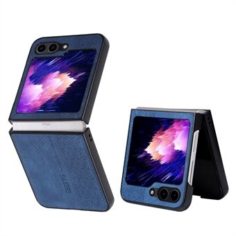 AZNS For Samsung Galaxy Z Flip5 5G Imprinted Pattern Phone Case PU Leather + Hard PC Thin Cover