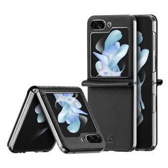 DUX DUCIS Bril-Series For Samsung Galaxy Z Flip5 5G Anti-scratch Phone Case PU Leather Coated PC Cover