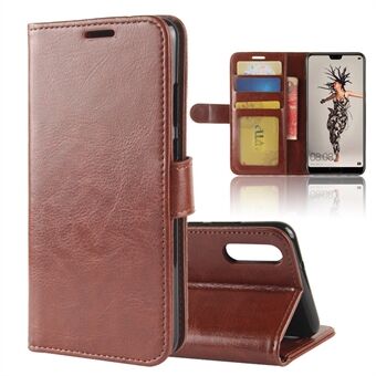 Crazy Horse Wallet Leather Stand Case for Huawei P20