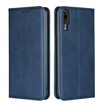 Auto-absorbed Leather Wallet Case with Stand for Huawei P20