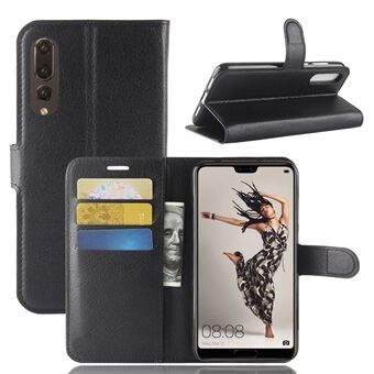 Litchi Texture Wallet Stand Leather Flip Case for Huawei P20 Pro