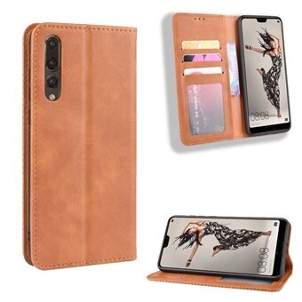 Retro Leather Wallet Phone Shell Casing for Huawei P20 Pro