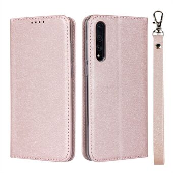 Silk Skin Leather Wallet Stand Protective Phone Case for Huawei P20 Pro