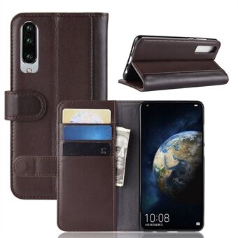 Genuine Split Leather Wallet Stand Phone Case for Huawei P30