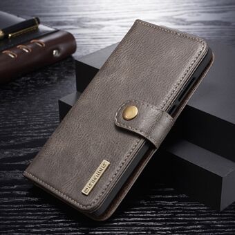 DG.MING Detachable 2-in-1 Split Leather Wallet Shell + PC Back Case for Huawei P30