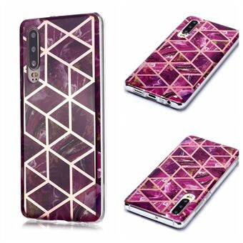 Marble Pattern Electroplating IMD TPU Soft Case for Huawei P30