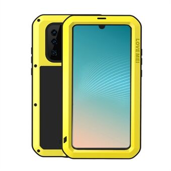 LOVE MEI Shockproof Dropproof Dustproof Case for Huawei P30 Pro Metal + Silicone + Tempered Glass Phone Cover
