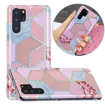 Electroplating IMD Marble Pattern Printing Flexible TPU Cover Case for Huawei P30 Pro
