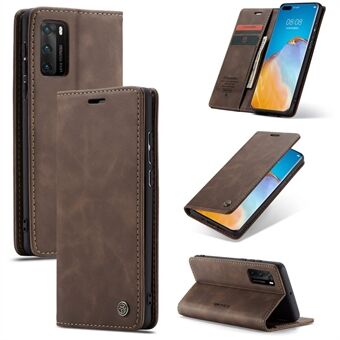 CASEME 013 Series for Huawei P40 Magnetic Auto Closing PU Leather + TPU Wallet Stand Phone Case