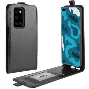 Crazy Horse Vertical Leather Case with Card Slot Protective Cover for Huawei P40 Pro