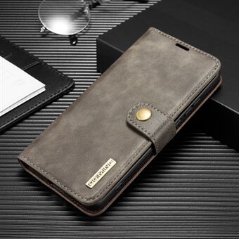 DG.MING Detachable 2-in-1 Split Leather Wallet Shell + PC Back Case for Huawei P40 Pro