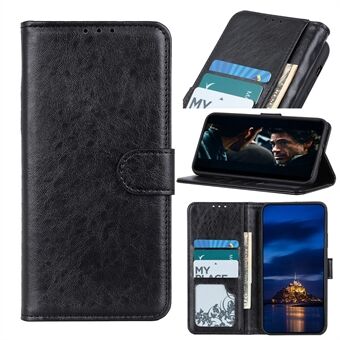 Crazy Horse Leather Flip Cover Wallet Stand Mobile Phone Case for Huawei P40 Pro+ / P40 Pro Plus