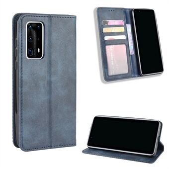 Retro Leather with Wallet Stand Cover for Huawei P40 Pro+