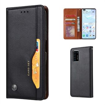 Auto-absorbed Leather Cover Wallet Stand Phone Shell for Huawei P smart 2021/Y7a