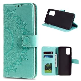 Imprinted Mandala Flower Wallet Leather Case with Strap for Huawei P smart 2021/Y7a