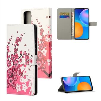 Pattern Printing Leather Wallet Stand Case for Huawei P smart 2021/Y7a