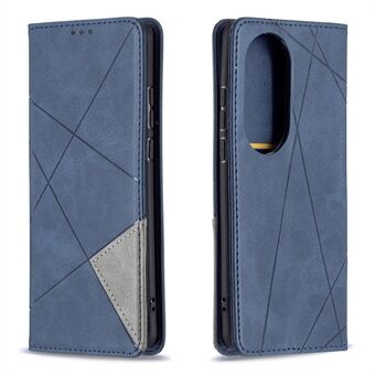 Geometric Pattern Stand Leather Card Holder Case for Huawei P50 Pro