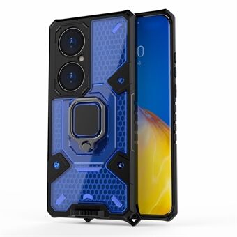 Full-Body Hybrid Shockproof PC + TPU Phone Case Protective Cover with Kickstand for Huawei P50 Pro
