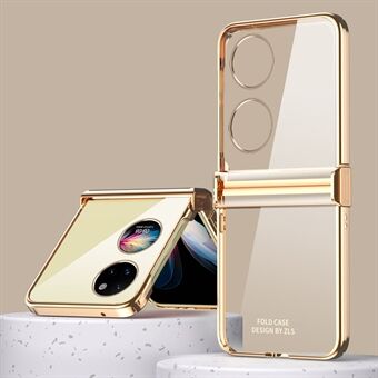 Shockproof Phone Case for Huawei P50 Pocket / Pocket S Hard PC Electroplated Protective Cover Anti-fall Phone Case