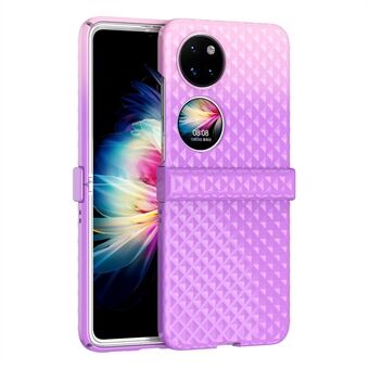 For Huawei P50 Pocket / Pocket S Hinge Protection Hard PC Anti-Fall Case Color Gradient Non-Slip Grip Protective Cover