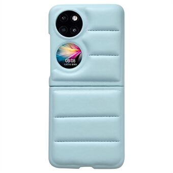 For Huawei P50 Pocket / Pocket S PU Leather Coated PC Anti-Scratch Cover Lightweight Down Jacket Drop Protection Case