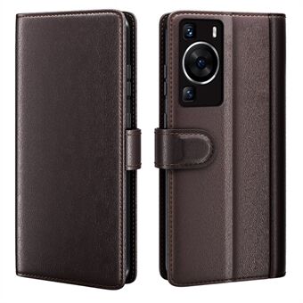 For Huawei P60 / P60 Pro Genuine Split Leather Case Cell Phone Wallet Stand Protective Cover