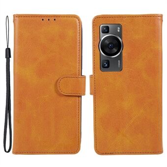 For Huawei P60 / P60 Pro Calf Texture Stand Cover Magnetic Clasp Leather Wallet Phone Case