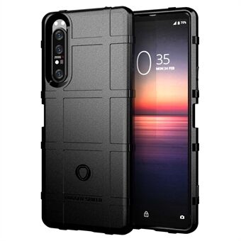 Anti-shock Square Grid Texture Thicken TPU Case for Sony Xperia 1 II