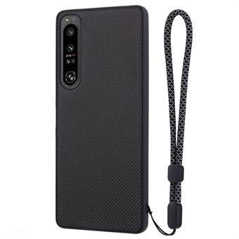 VILI TC Series Phone Case for Sony Xperia 1 IV 5G Textured PU Leather Coated TPU Shockproof Cover