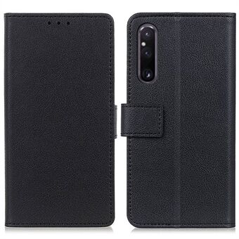 For Sony Xperia 1 V PU Leather Phone Wallet Case Full Protection Stand Phone Cover