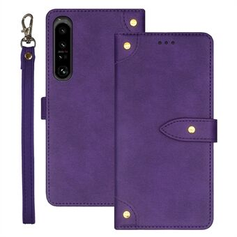 IDEWEI For Sony Xperia 1 V Drop-proof Flip Stand Phone Case Leather Cover with Card Slots
