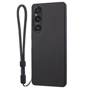 VILI TC Series Drop-proof Phone Case for Sony Xperia 1 V Textured PU Leather Coated TPU Cover