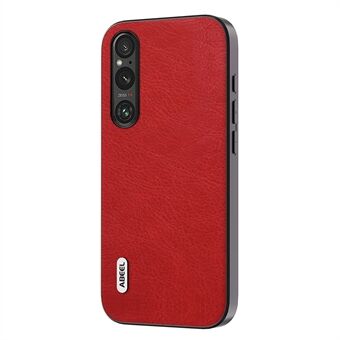 ABEEL For Sony Xperia 1 V Retro Anti-drop Phone Case Litchi Texture PU Leather Coated TPU+PC Cover