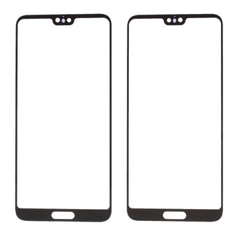 Black - Front Screen Glass Lens Replacement for Huawei P20 Pro