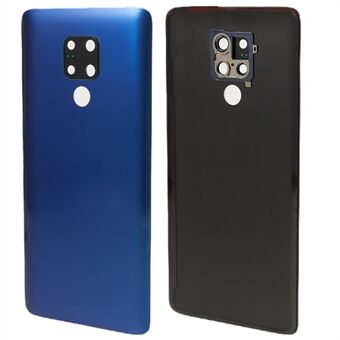 For Huawei Mate 20 X Back Battery Housing Cover with Camera Ring Lens Cover Spare Part (without Logo) - Blue