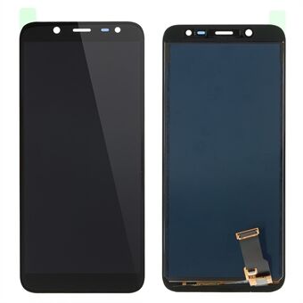 LCD Screen and Digitizer Assembly Repair Part for Samsung Galaxy J6 (2018) J600 with Screen Brightness IC - Black