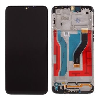 Assembly LCD Screen and Digitizer Assembly + Frame (Without LOGO) for Samsung Galaxy A10s SM-A107F - Black