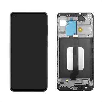 Assembly LCD Screen and Digitizer Assembly + Frame for Samsung Galaxy A60 A606 - Black