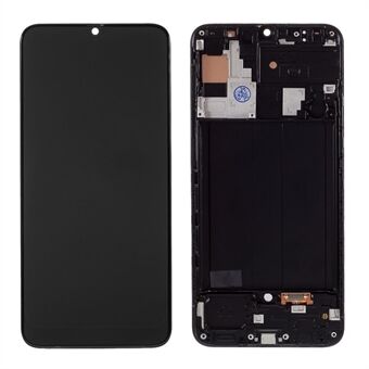 LCD Screen and Digitizer Assembly + Frame TFT Version (Without Logo) for Samsung Galaxy A30 A305 - Black